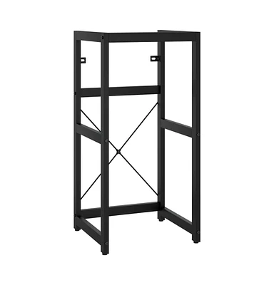 vidaXL Bathroom Washbasin Frame Black 15.7" x 15" x 32.7" Iron