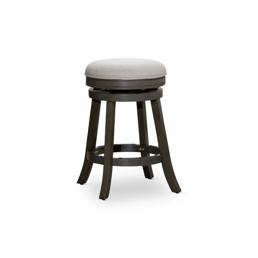 Simplie Fun 24" Counter Stool, Weathered Gray Finish