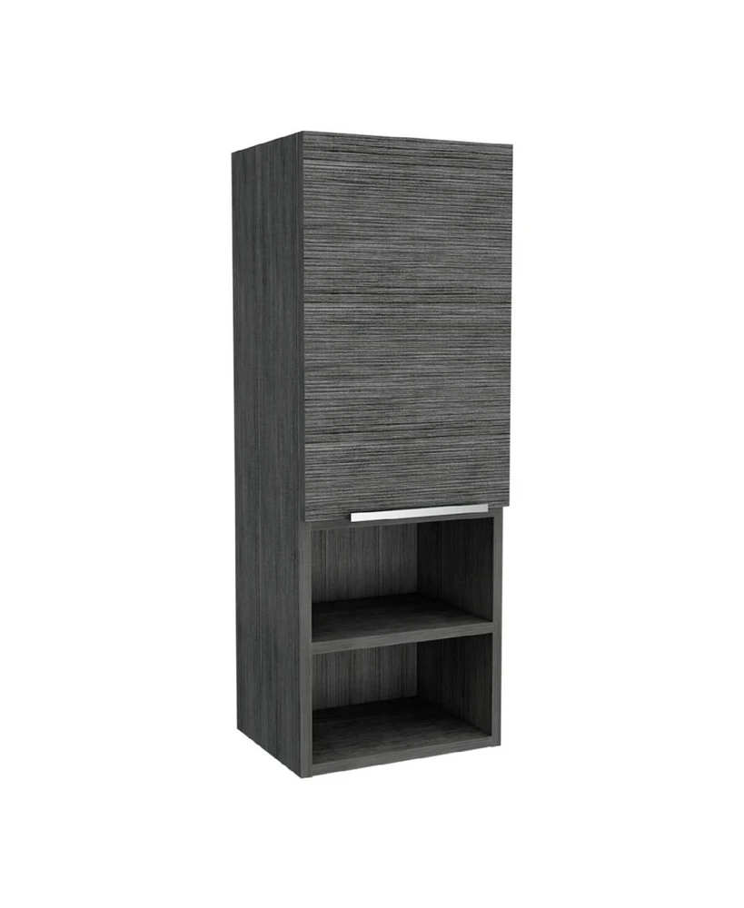 Simplie Fun Kingston Rectangle 2-Shelf Medicine Cabinet Smokey Oak