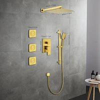 Complete Shower System with Multiple Components