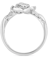 Diamond Rose Belle Ring (1/4 ct. t.w.) in Sterling Silver