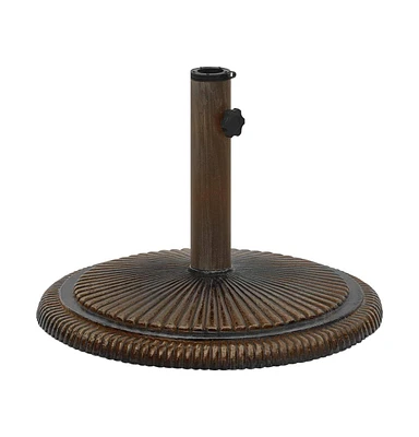 vidaXL Umbrella Base Bronze 17.7"x17.7"x11.8" Cast Iron