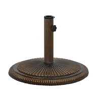 vidaXL Umbrella Base Bronze 17.7"x17.7"x11.8" Cast Iron