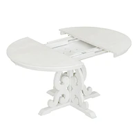 Retro 5-Piece Dining Set with Extendable Table & 4 Chairs