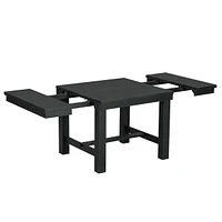 6-Piece Farmhouse Dining Set with Extendable Table