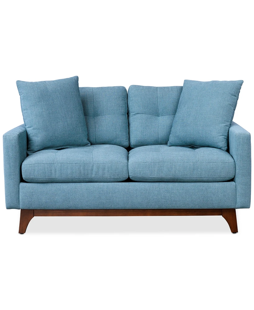 Nari 58" Fabric Tufted Loveseat, Created for Macy's