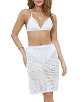 Cupshe Women's Crochet Cover-Up Sarong