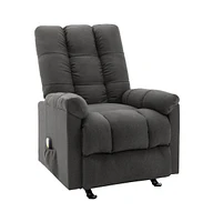 vidaXL Recliner Dark Gray Fabric