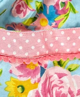 Design Imports Blue Pink Floral Apron