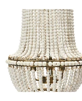 Storied Home Draped Wood Bead Chandelier