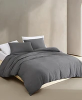 Calvin Klein Seersucker 3 Piece Duvet Cover Set