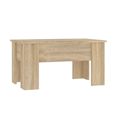 vidaXL Coffee Table Sonoma Oak 31.1"x19.3"x16.1" Engineered Wood