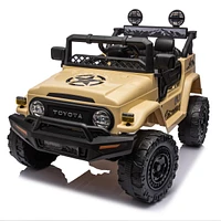 Streamdale Furniture Toyota Fj Cruiser Kids Ride On Car, Remote Control, Three Speed, Usb, Mp3