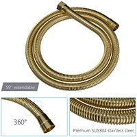 10" Rain Shower Head Systems, Gold, Ceiling Mounted Shower