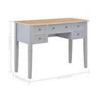 vidaXL Writing Desk 43.1"x17.7"x30.5" Wood