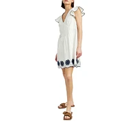 En Saison Women's Dawson Embroidered Mini Dress