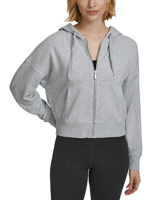 Calvin Klein Women's French Terry Long-Sleeve Zip-Up Hoodie