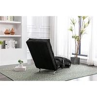 Simplie Fun Linen Chaise Lounge Indoor Chair