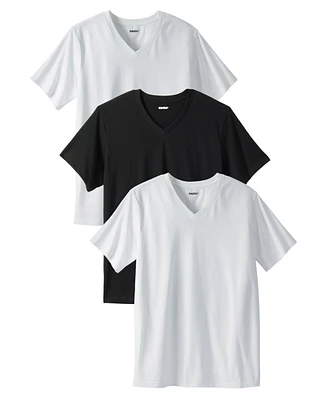 KingSize Tall Cotton V-Neck Undershirt 3-Pack