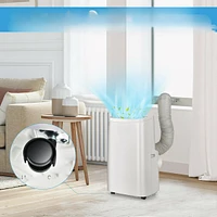 Slickblue 9000BTU 3-in-1 Portable Air Conditioner with Remote-White