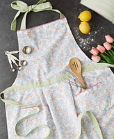 Design Imports Women's Spring Summer Apron Collection Adjustable, Two Large Pockets Extra Long Ties, One Size Fits Most