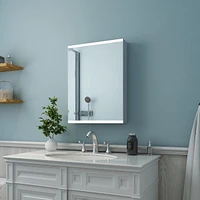 Streamdale Furniture 20 X 26 Led Lighted Bathroom Medicine/Mirror Cabinet With Motion-Sensor Switch