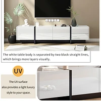 Modern Rectangle Tv Stand for TVs Up To 80"