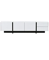 Simplie Fun Modern Rectangle Tv Stand for TVs Up To 80"