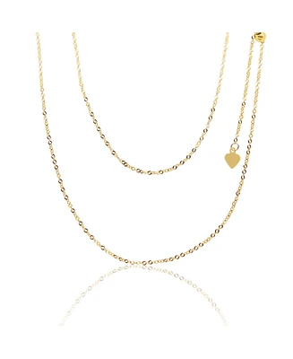 The Lovery Classic Adjustable Bolo Chain Necklace 14K Gold