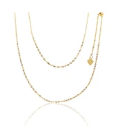 The Lovery Classic Adjustable Bolo Chain Necklace 14K Gold