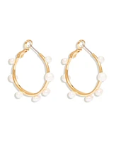 Mignonne Gavigan Mini Isla Pearl Hoop