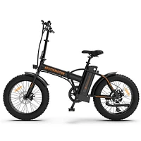 Streamdale Furniture Folding Electric Bike Ebike Bicycle 500W Motor 20 Fat Tire With 36V/13Ah Li-Battery Beach