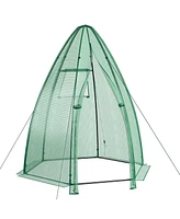 Slickblue Portable Mini Greenhouse with All-Weather Pe Cover