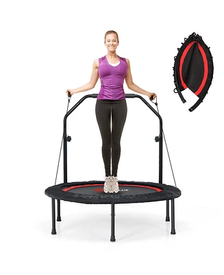 40'' Foldable Trampoline Fitness Rebounder Resistance Bands