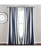 Lush Decor Wilbur Stripe Light Filtering Window Curtain Panels