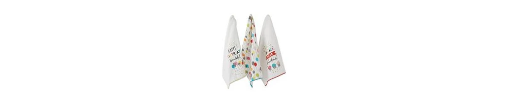 Design Imports Happy Birthday Confetti Collection, Dishtowel Set