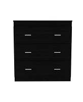 Streamdale Furniture Montclair 3-Drawer Dresser Black