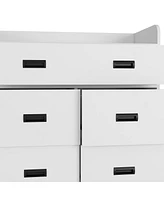 Edgemont 5-Drawer Dresser White