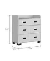 Streamdale Furniture Edgemont 5-Drawer Dresser White