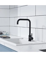 Mondawe Modern Kitchen Sink Mixer Taps, Stainless Steel 360 Degree Cold and Hot Tap, Kitchen Faucets Easy to Install