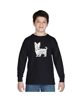 La Pop Art Boys Word Long Sleeve - Yorkie