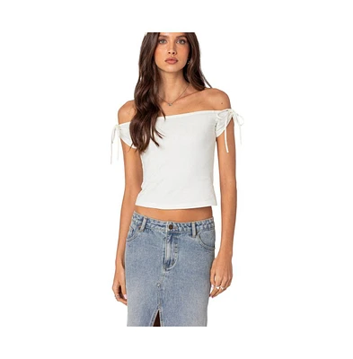 Edikted Women's Jess Off Shoulder Top