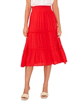 Vince Camuto Women's Solid-Color Tiered Pull-On Skirt