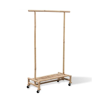 vidaXL Bamboo Clothes Rack