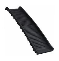 vidaXL Folding Dog Ramp Black 61.2"x15.7"x6.1"