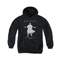Batman Boys Youth Star Silhouette Pull Over Hoodie / Hooded Sweatshirt
