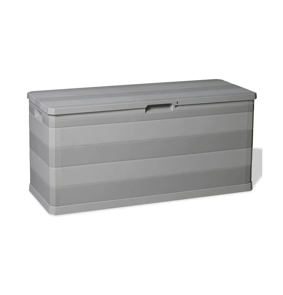 vidaXL Patio Storage Box Gray 46.1"x17.7"x22"