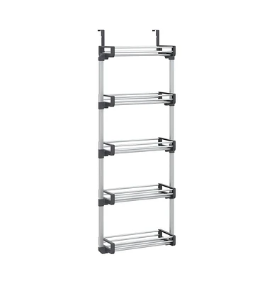 vidaXL Door Organizer with 5 Shelves 20.5"x7.9"x53.1" Aluminum