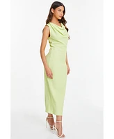 Quiz Women's Cowl Neck Midi Dress