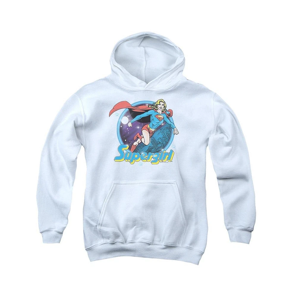 Superman Boys Youth Super Airbrush Pull Over Hoodie / Hooded Sweatshirt